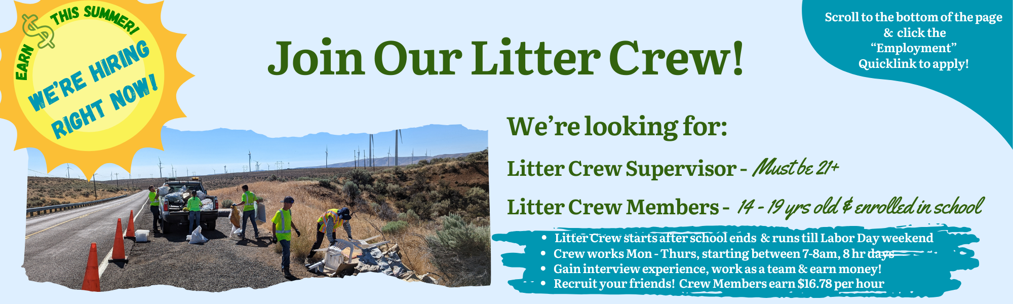 Litter Crew Banner Website